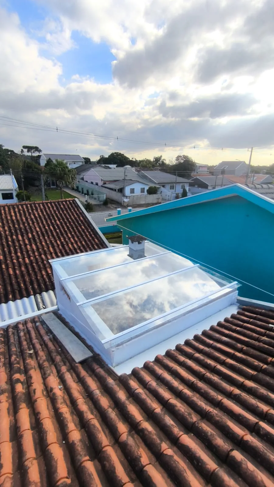 Cobertura de vidro em telhado em Águas Claras