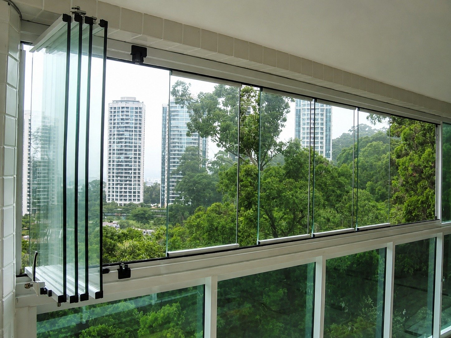 Cobertura de vidro residencial no Ipanema